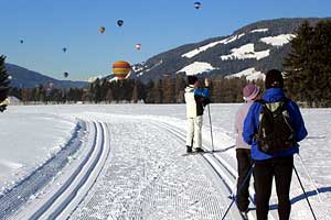 L&auml;ngdskid&aring;kning i Dolomiterna, Italien