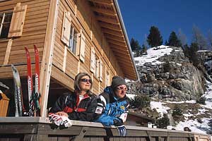 L&auml;ngdskid&aring;kning i Dolomiterna, Italien