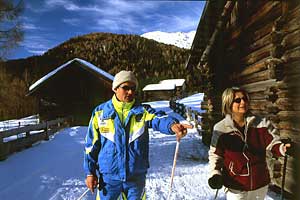 L&auml;ngdskid&aring;kning i Dolomiterna, Italien